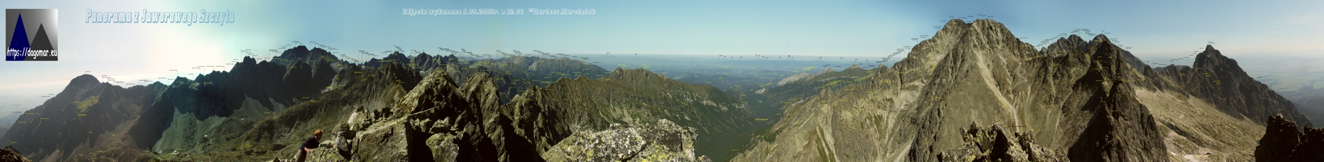 panorama z Jaworowego Szczytu
